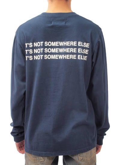 COORDINATE LONGSLEEVE T-SHIRT - カットソー (ネイビー)
