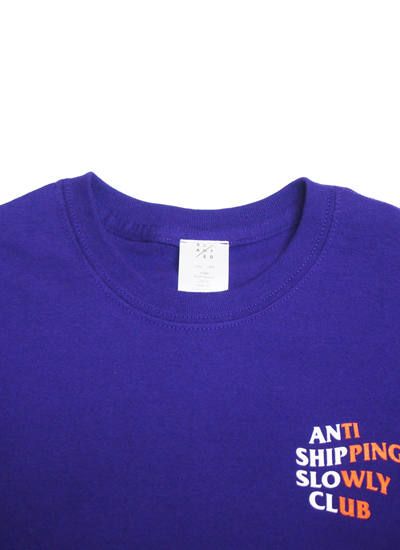 ANTI SHIPPING SLOWLY CLUB - Tシャツ (パープル)