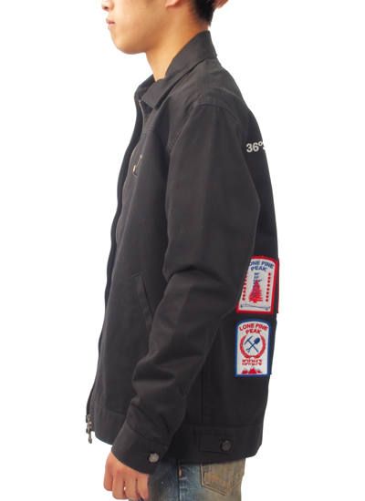 PATCHES WORK JACKET - ワークジャケット (ブラック)