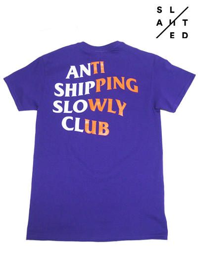 ANTI SHIPPING SLOWLY CLUB - Tシャツ (パープル)