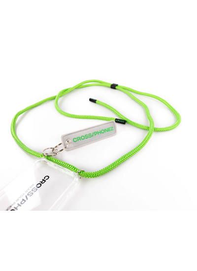 CROSSPHONE NEON GREEN ROPE - フォンアクセサリー (ネオングリーン)