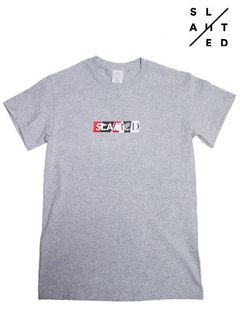 BOX LOGO T-SHIRTS - Tシャツ (グレー)