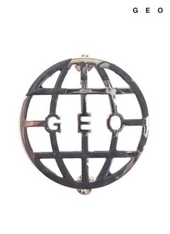 GEO Globe Rubberized Pin/RUBBERIZED - グローバルピン (シルバー)