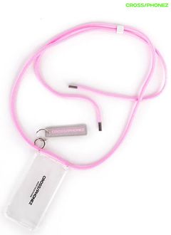 CROSSPHONE BABY PINK ROPE - フォンアクセサリー (ベイビーピンク)