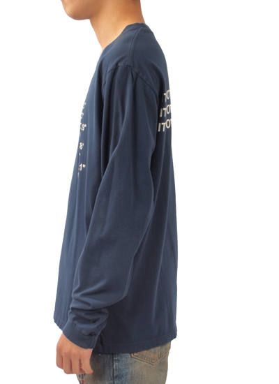 COORDINATE LONGSLEEVE T-SHIRT - カットソー (ネイビー)