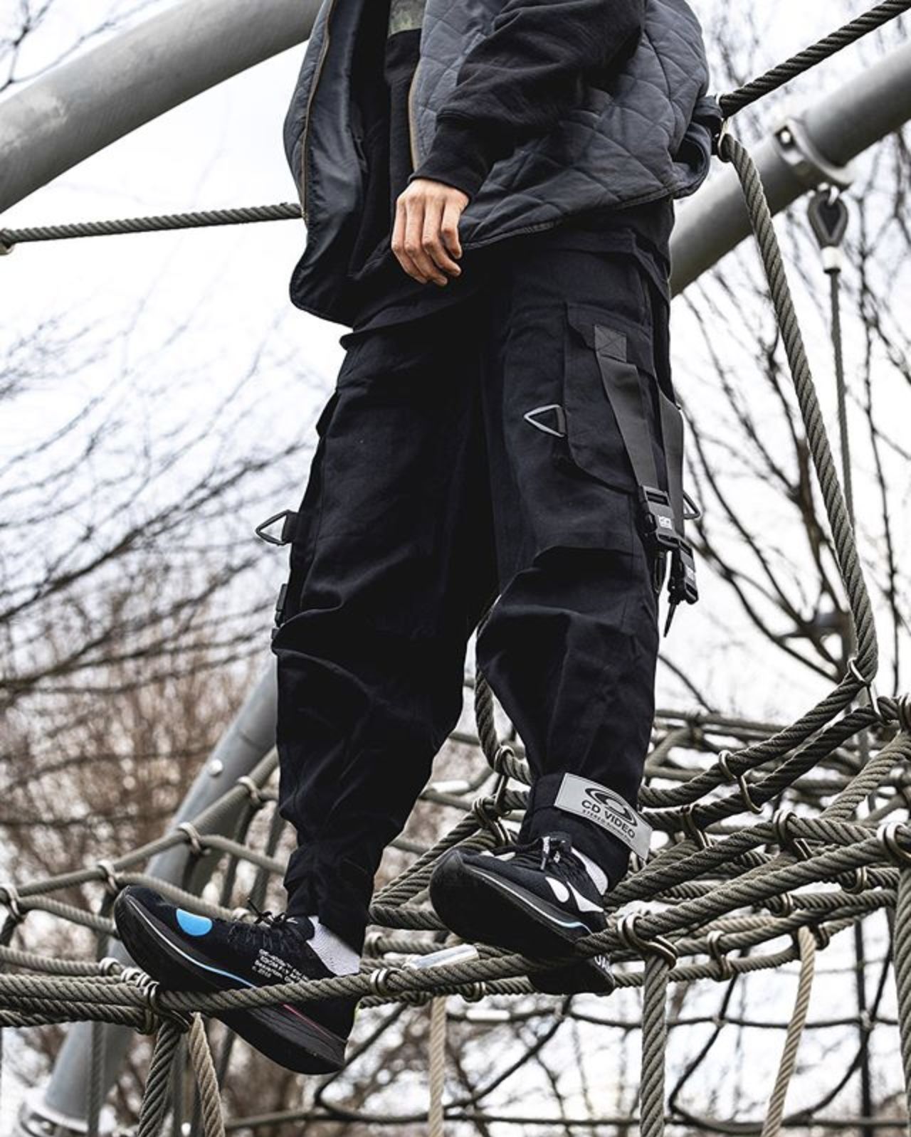 (再入荷) C14 CARGO PANTS - カーゴパンツ (ブラック)