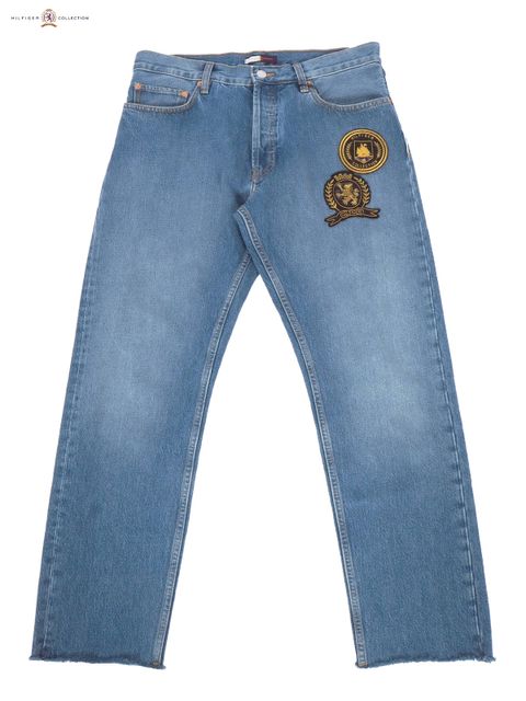 HCM NAUTICAL BADGE DENIM PANT / ヒルフィガーコレクション ノーティカル バッジ デニムパンツ(ブルー)