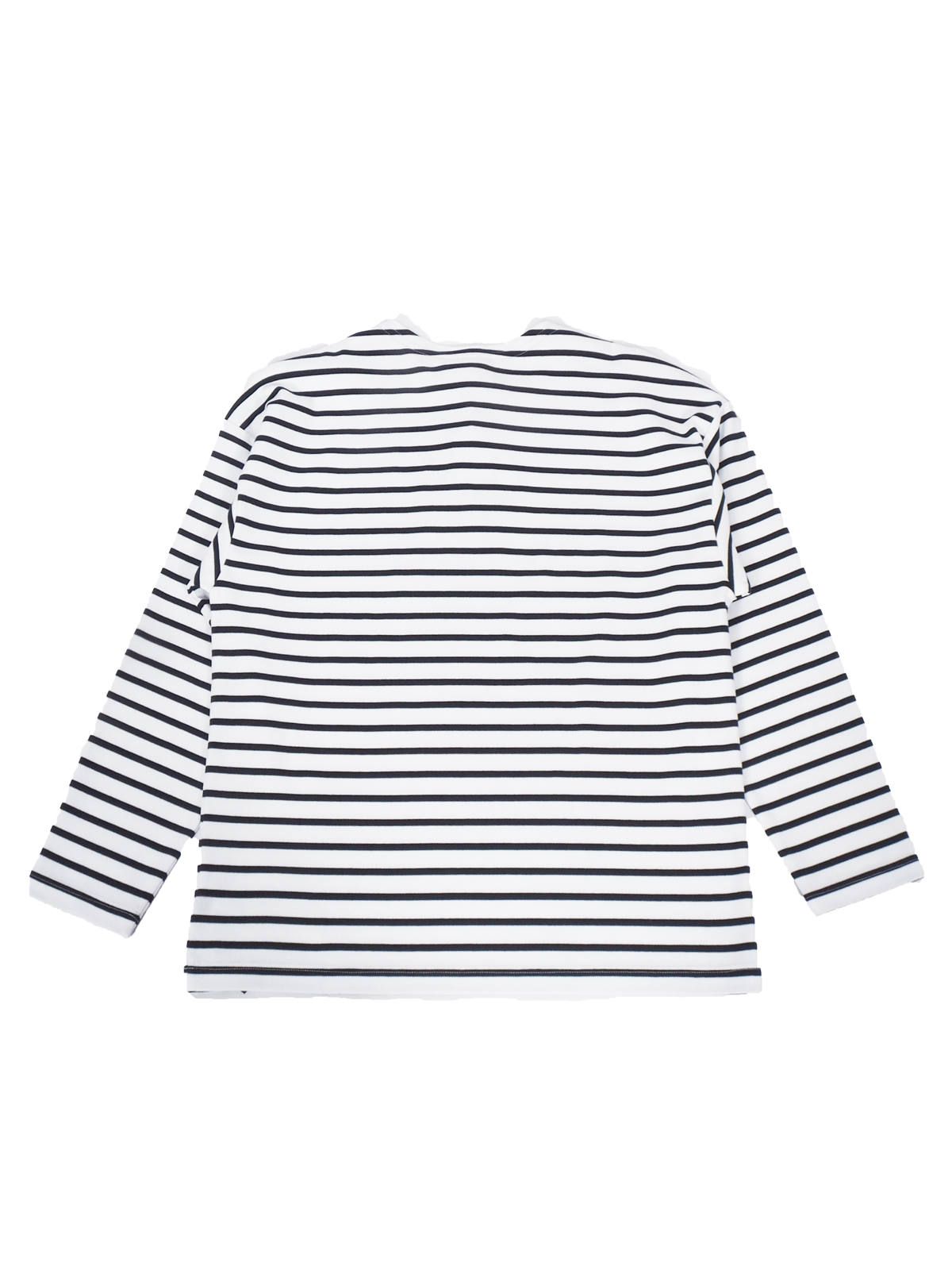 【ラスト1点】 HCM BRETON STRIPE LS CREST TEE / ボーダー カットソー (ホワイト)