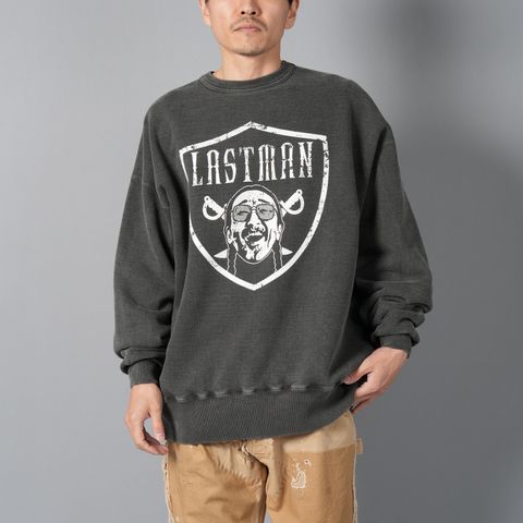 【残りわずか】PRINTED CREW NECK "NFL" / プリント クルーネック エヌエフエル / スウェット・トレーナー (ブラック)