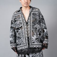 【ラスト1点】 SAVANNA SKIPPER SHIRT / サバンナ スキッパーシャツ (ブラック)