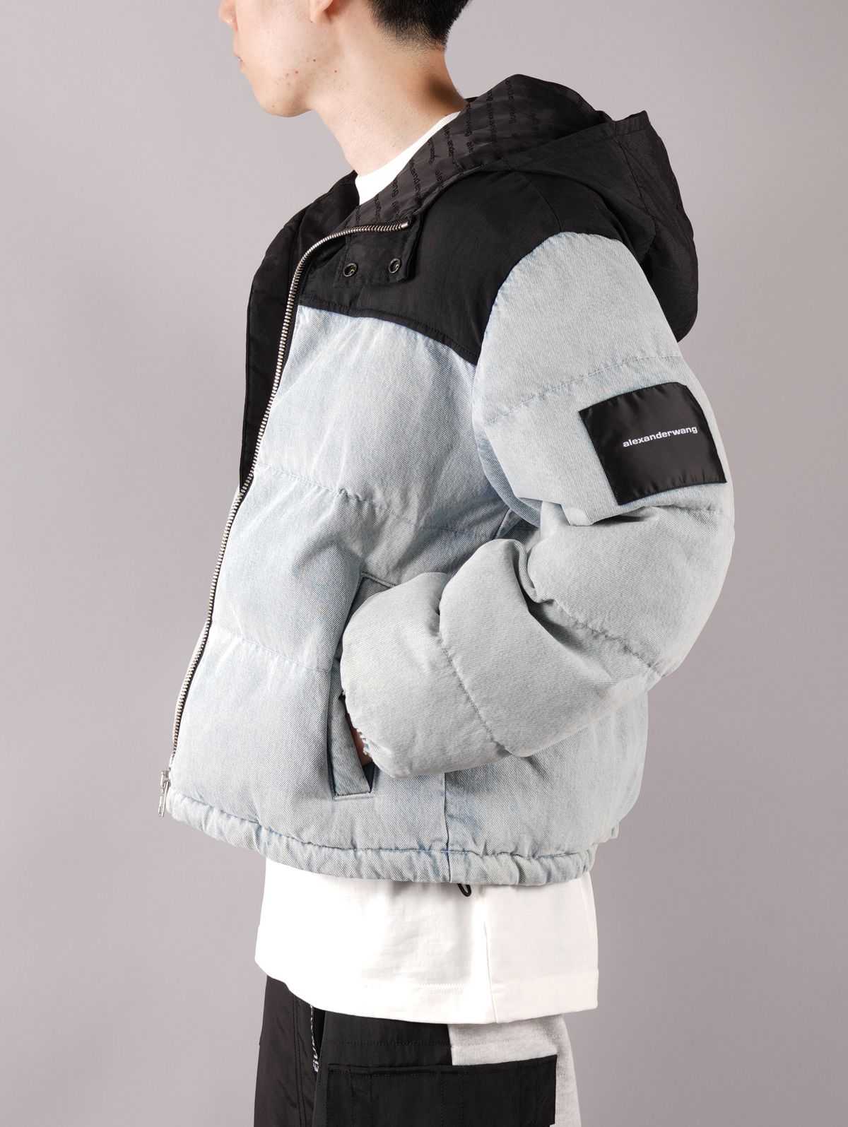 ALEXANDER WANG アレキサンダーワン Hybrid Cropped Puffer Jacket