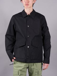 【ラスト1点】 437F1 STONE ISLAND GHOST PIECE_O-VENTILE / ジャケット (ブラック)