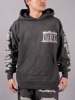 【ラスト1点】【限定】SM-A23-0000-C03 / ARS_HOODIE / ST ARIES / プルオーバフーディー  (ブラック)