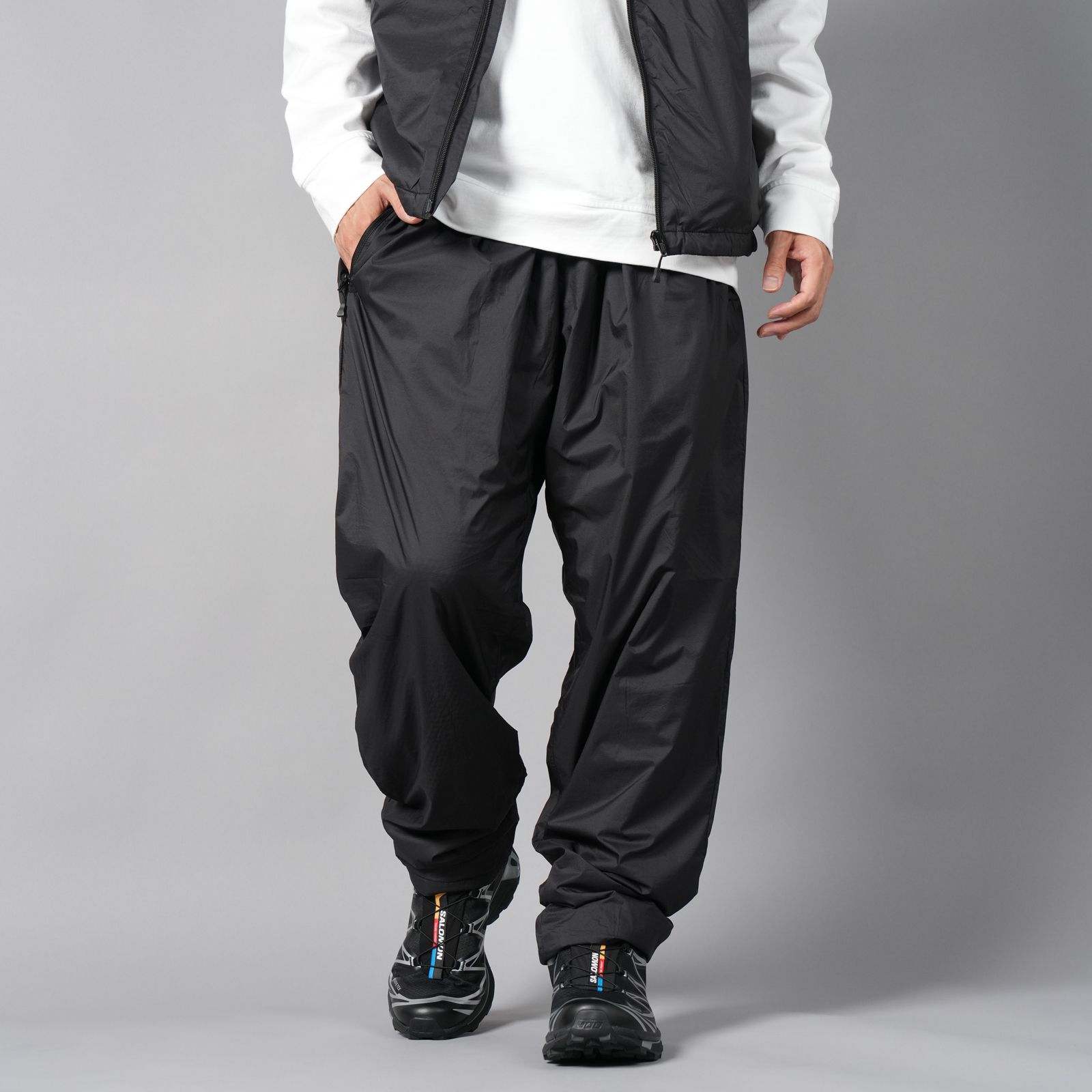 【ラスト1点】WR NY RIP x POLATEC®ALPHA® PANTS  / ナイロンリップストップパンツ (ブラック)