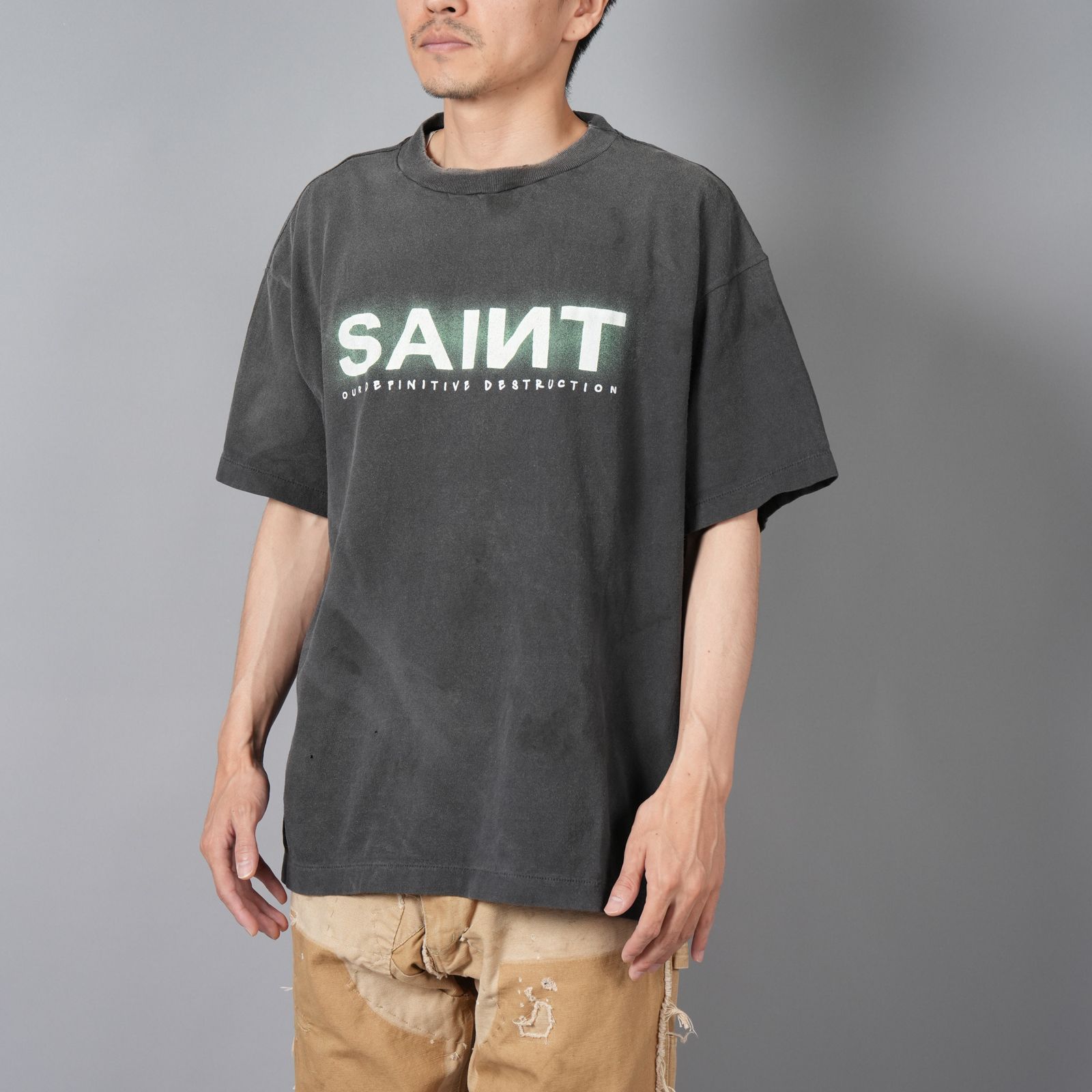 【ラスト1点】SM-YS1-0000-001 / SS TEE / SAINT / BLACK / Tシャツ (ブラック)