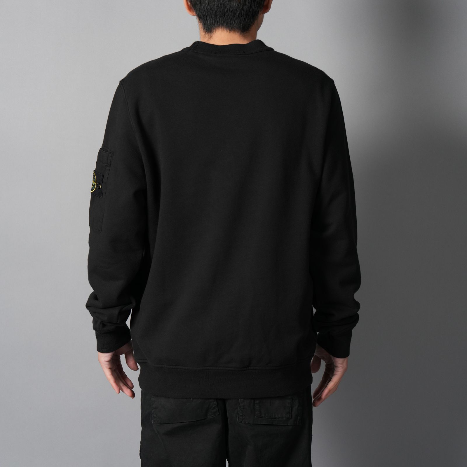 6100019 COTTON FLEECE / コットンフリース / トレーナー・クルーネックスウェット (ブラック)