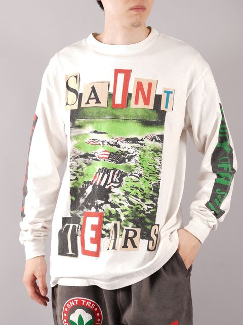 ラスト1点 / SM-A21-0000-048/STT_LS TEE_LANDSCAPE  (ホワイト) SM-A21-0000-048 ©SAINT M××××××