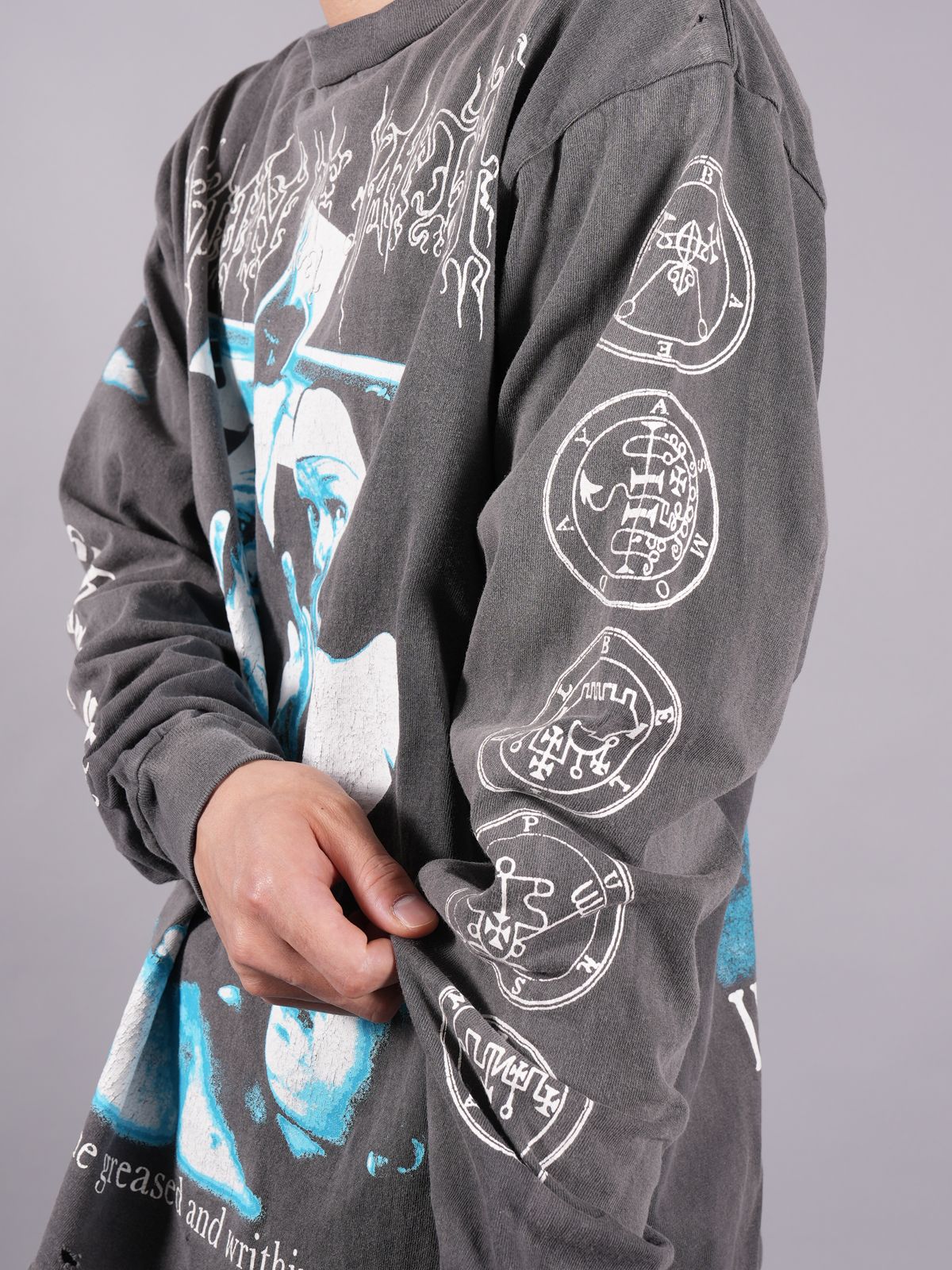 【ラスト1点】SM-S23-0000-032 / L/S TEE / SISTERS / カットソー  (ブラック)