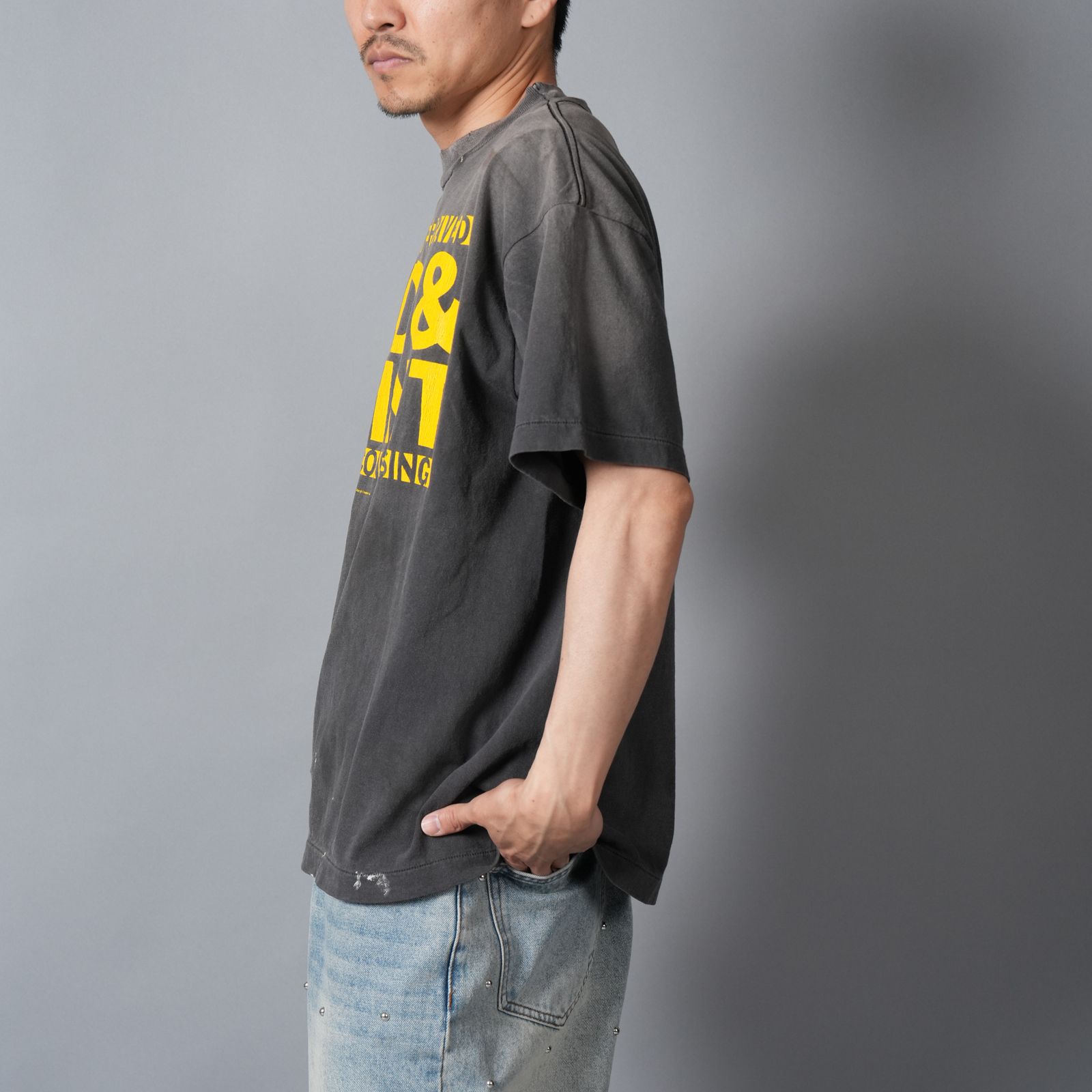 【残りわずか】SM-MK8-0000-004 / SS T-SHIRT / GOD SAINT / BLACK / Tシャツ (ブラック)