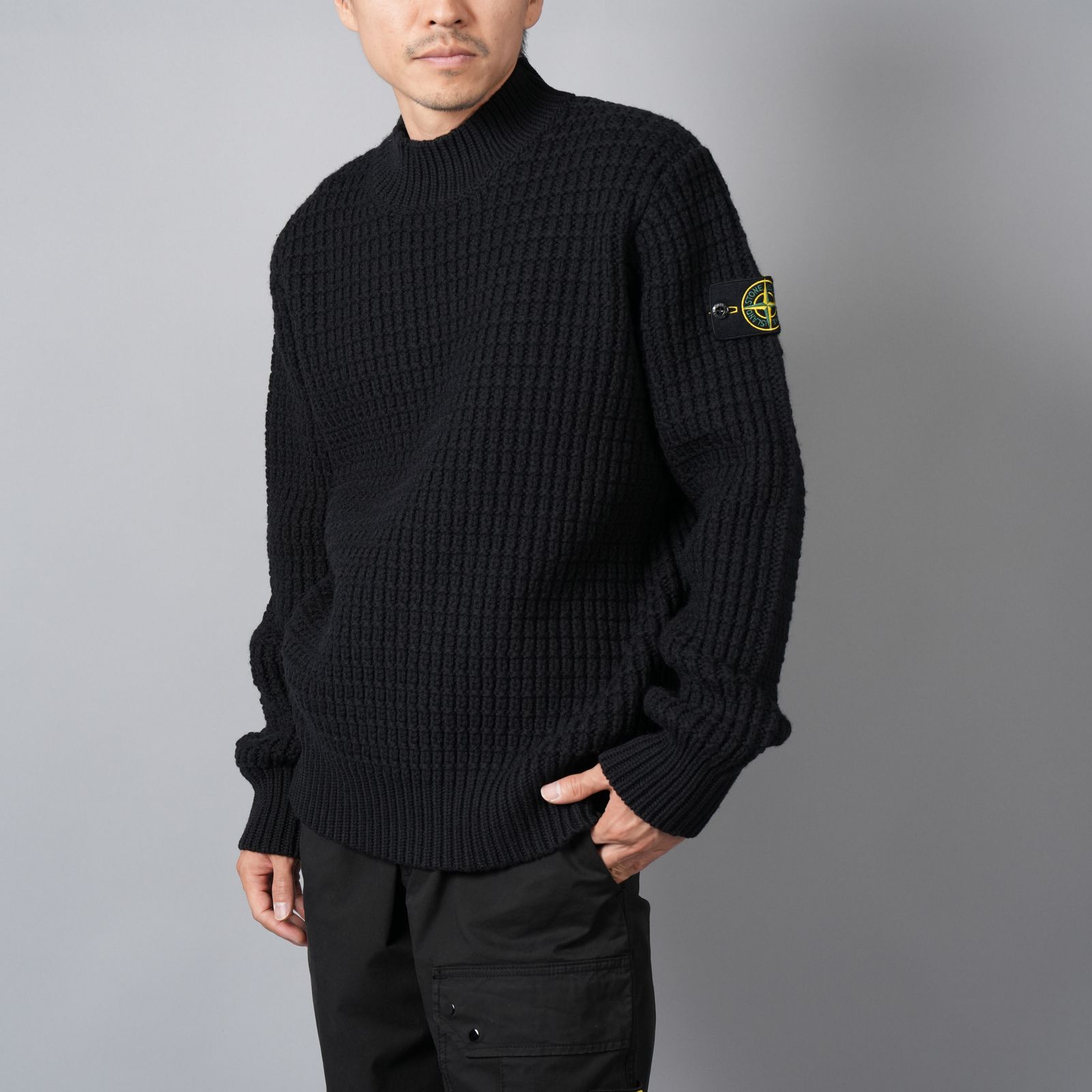 STONE ISLAND - 【ラスト1点】537D4 / KNIT SWEATER / ニットセーター (ブラック) | Confidence