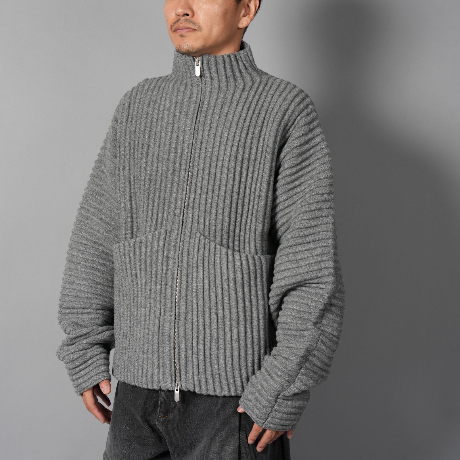 GLOBE RIB KNIT CARDIGAN  / グローブ リブ ニットカーディガン (リノ)