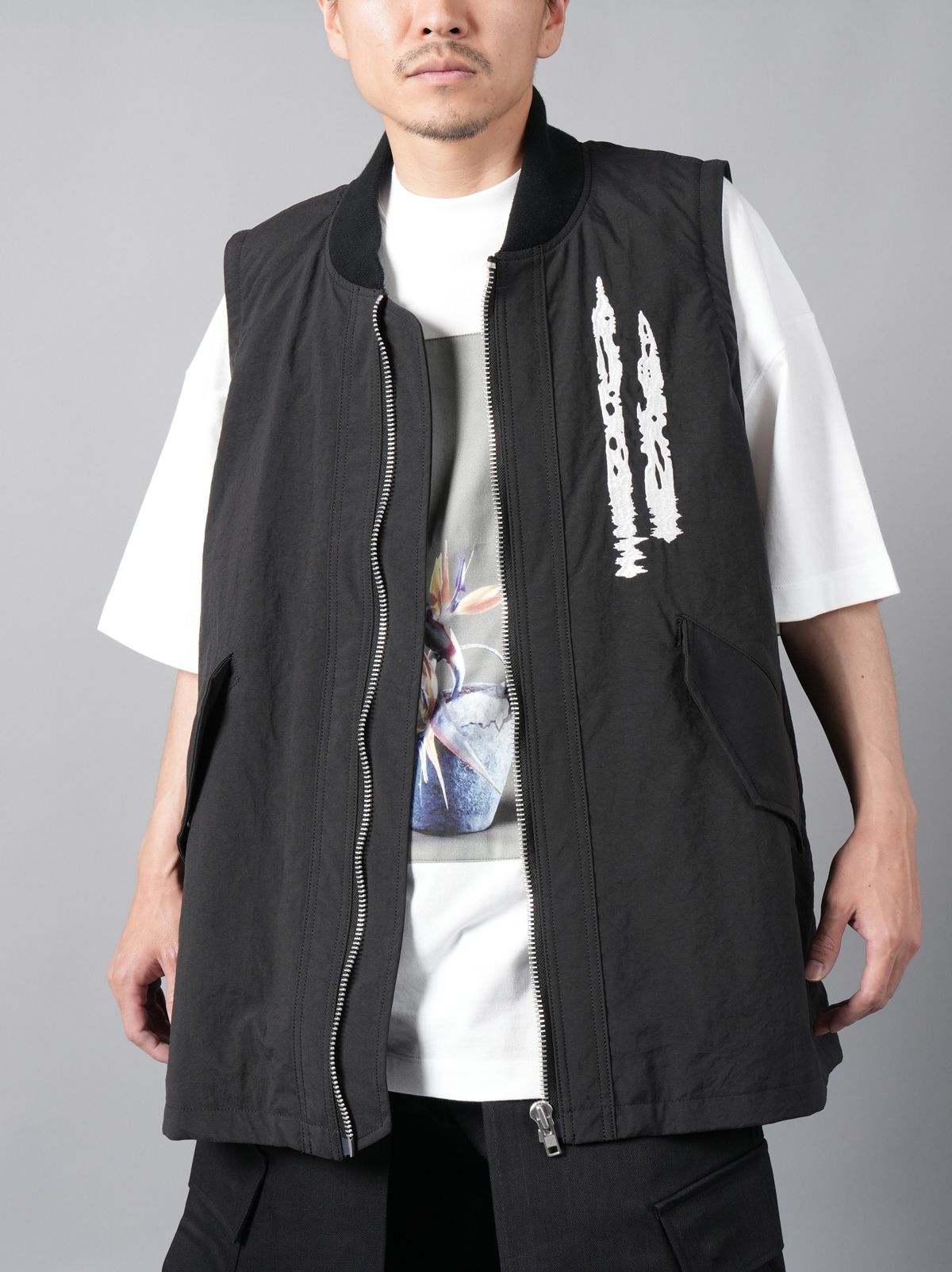 【ラスト1点】WOVEN REMOVABLE BIG MA-1 / ビッグ MA-1 / ブルゾン  (ブラック)