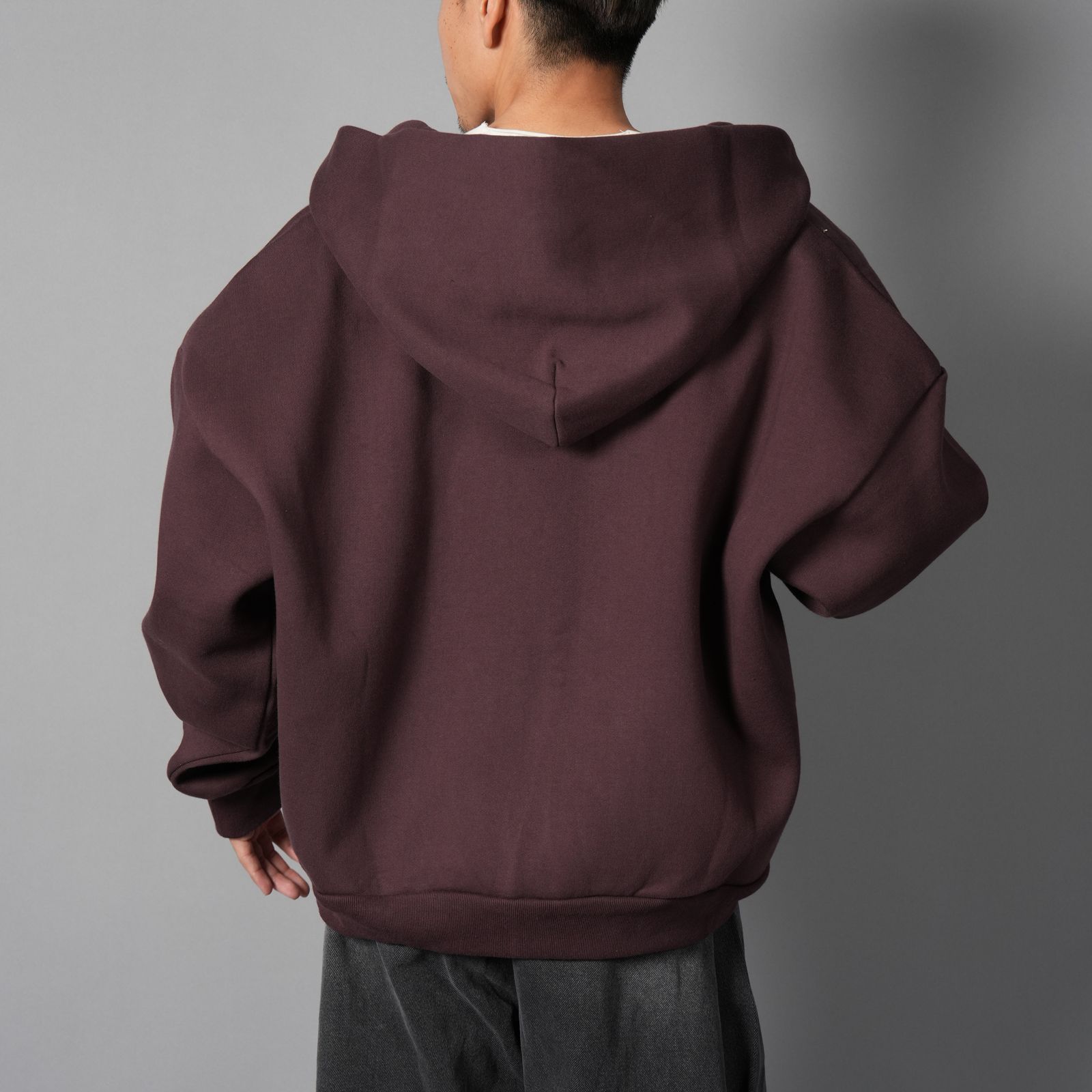 V2 ZIPPED HOODIE  / ジップフーディー (クランベリー)