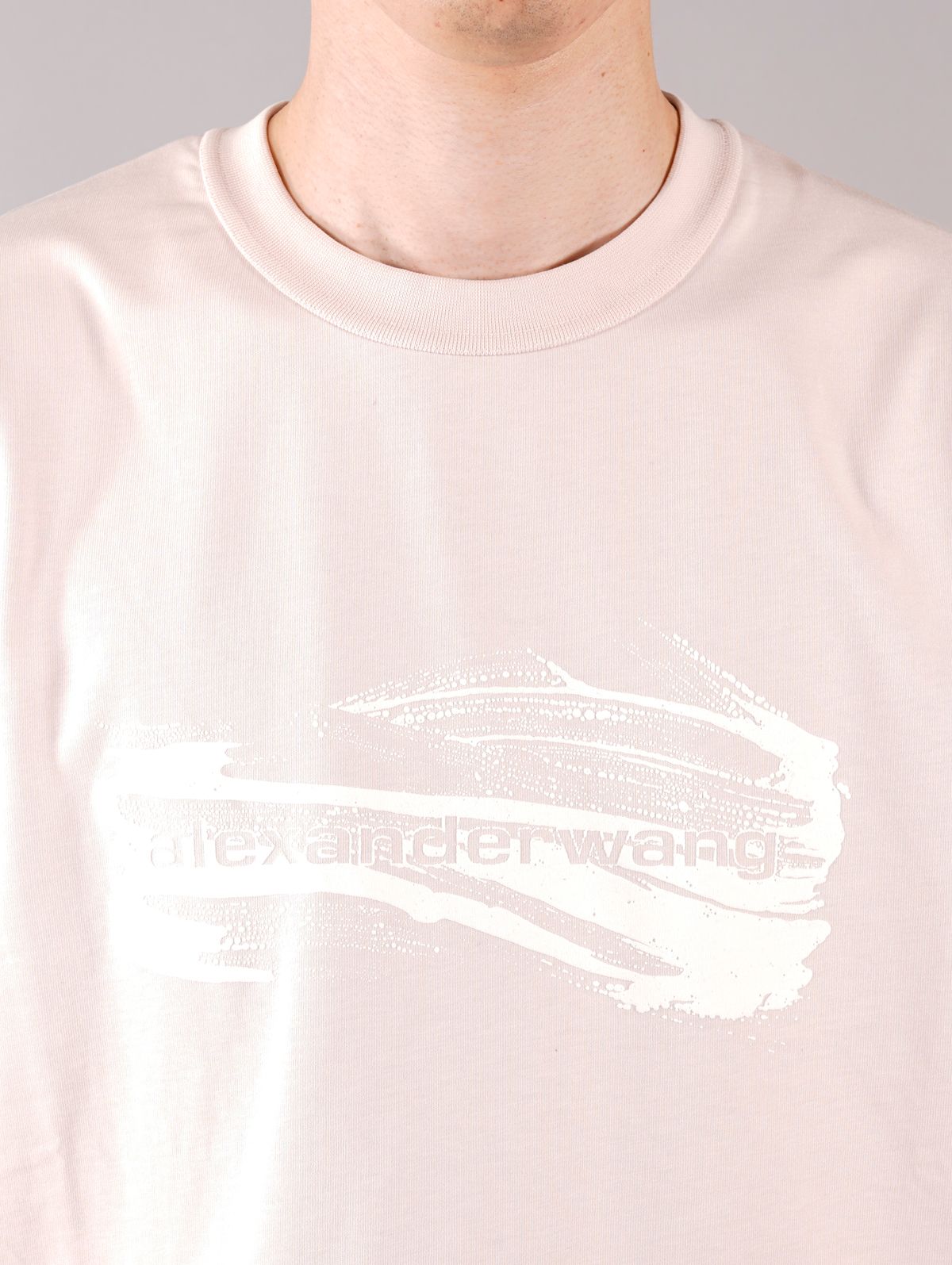 ラスト1点 / SHORT SLEEVE TEE WITH SOAP SUDS PRINT / ショートスリーブT ウィズ ソープサッズプリント (ピンク)