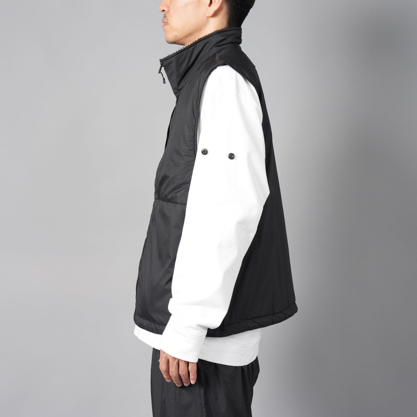 【ラスト1点】WR NY RIP x POLATEC®ALPHA® VEST  / ナイロンリップストップベスト (ブラック)