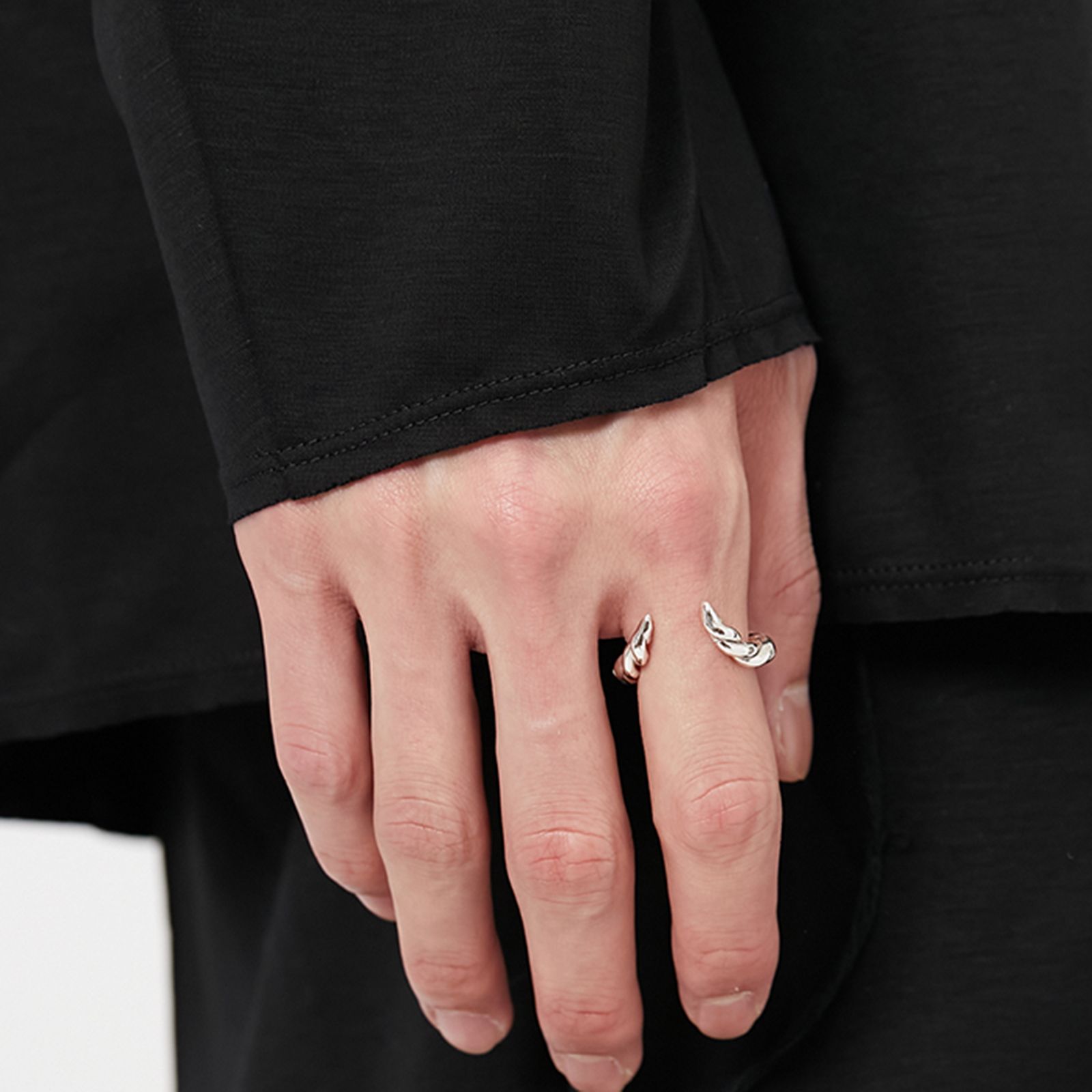 【ALMOSTBLACK × IXA】Blessing Ring / ブレッシングリング(シルバー)