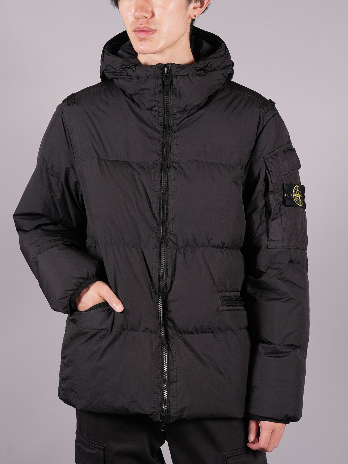 STONE ISLAND - 【ラスト1点】 GARMENT DYED CRINKLE REPS R-NY