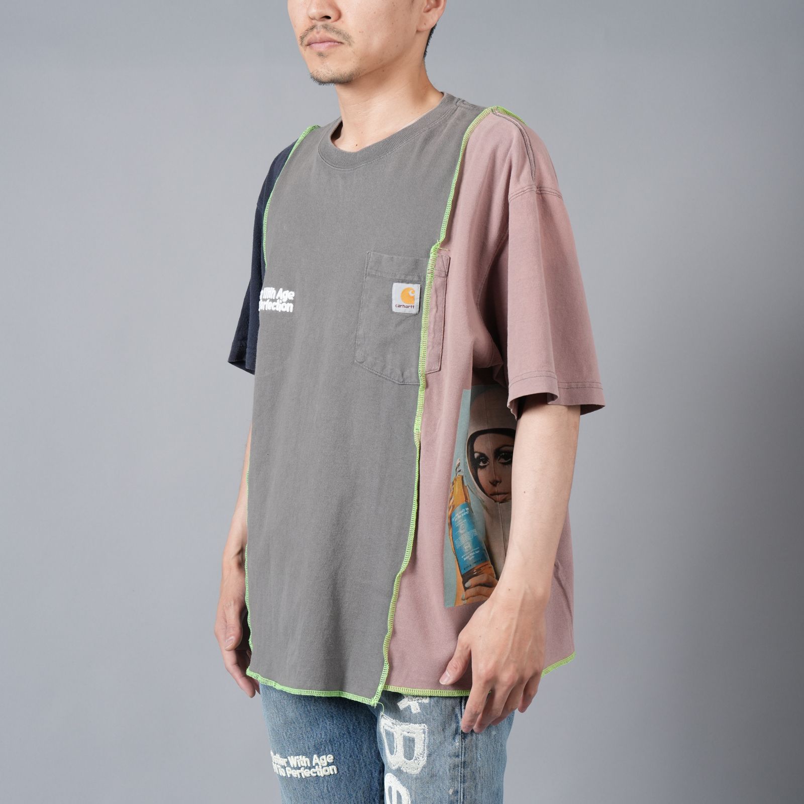 Travellier Carhartt Tee  / トラベラー カーハート Tシャツ [Lサイズ] (マルチカラー)