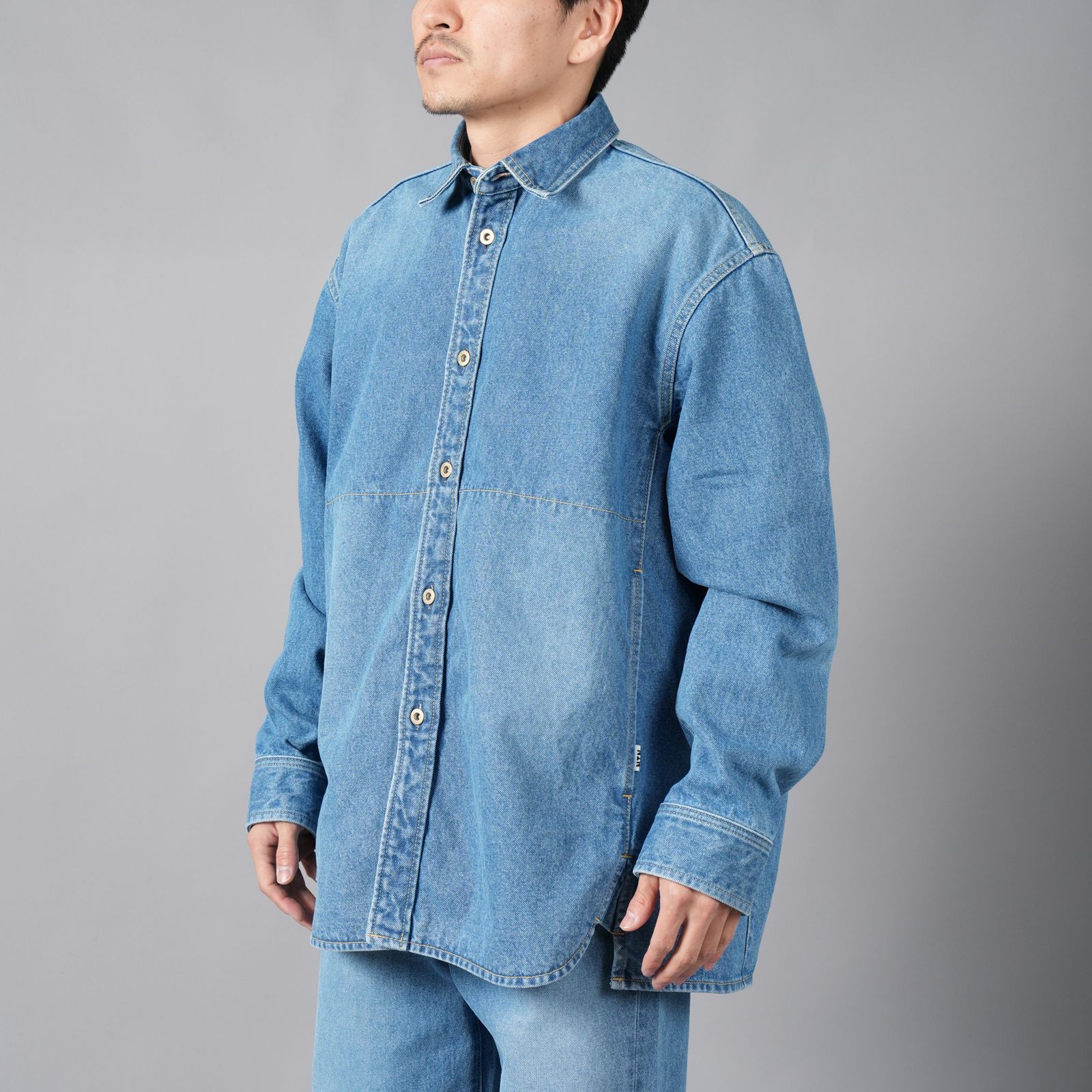 【ラスト1点】ASCENT DENIM SHIRT / デニムシャツ (ウォッシュドブルー)