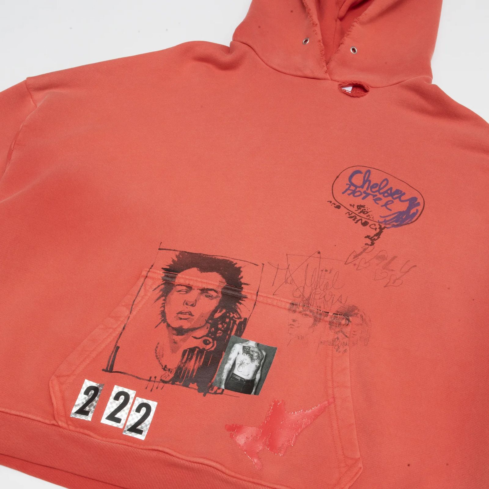 CHELSEA HOTEL HOODED SWEATSHIRT   / フーディー・パーカー (レッド)