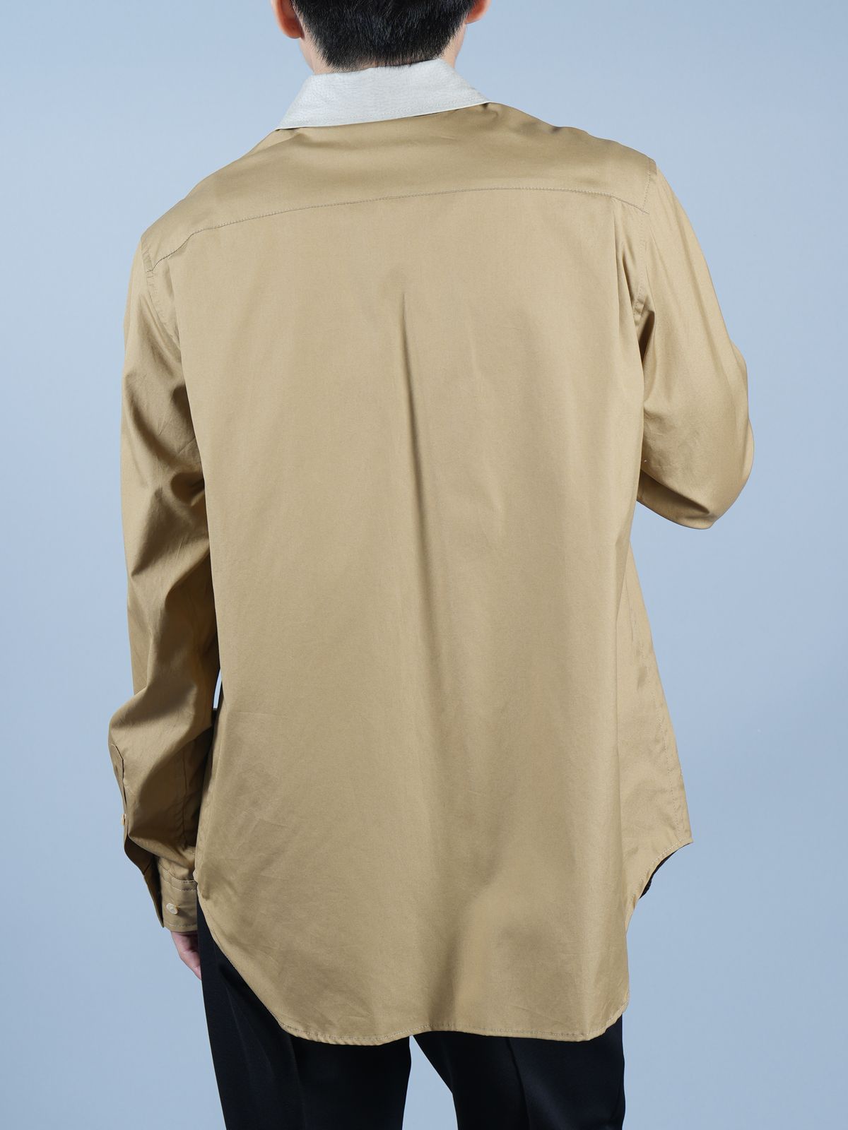 TAAKK - LEATHER BUZAM SHIRTS / レザー ブザムシャツ (長袖 TAAKK - LEATHER BUZAM SHIRTS / レザー ブザムシャツ (長袖