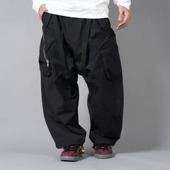 【ラスト1点】P30AL-E / Encapsulated Nylon Ultrawide Drawcord Cargo Trouser Gen. 1 / ナイロン ウルトラワイド ドローコード カーゴトラウザー [ウルトラワイドフィット](ブラック)