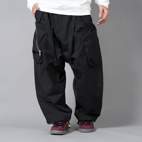 【ラスト1点】P30AL-E / Encapsulated Nylon Ultrawide Drawcord Cargo Trouser Gen. 1 / ナイロン ウルトラワイド ドローコード カーゴトラウザー [ウルトラワイドフィット](ブラック)