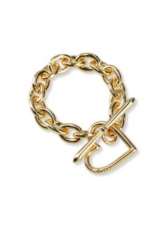 【ラスト1点】Heart Bracelet (Medium Link) / ブレスレット (ゴールド)