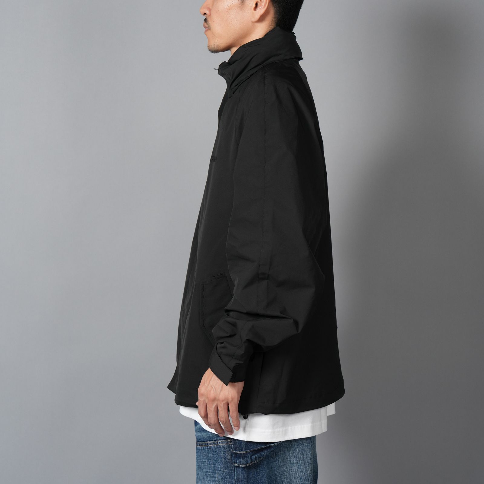 UTILITY RAIN JACKET / ユーティリティー レインジャケット  (ジェッドブラック)