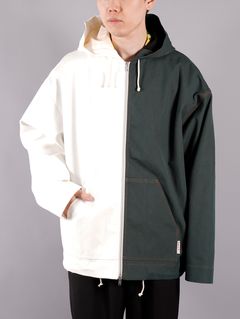 【ラスト1点】COTTON CANVAS JACKET  / キャンバス ジャケット / バイカラー (グリーン/ホワイト) / ユニセックス