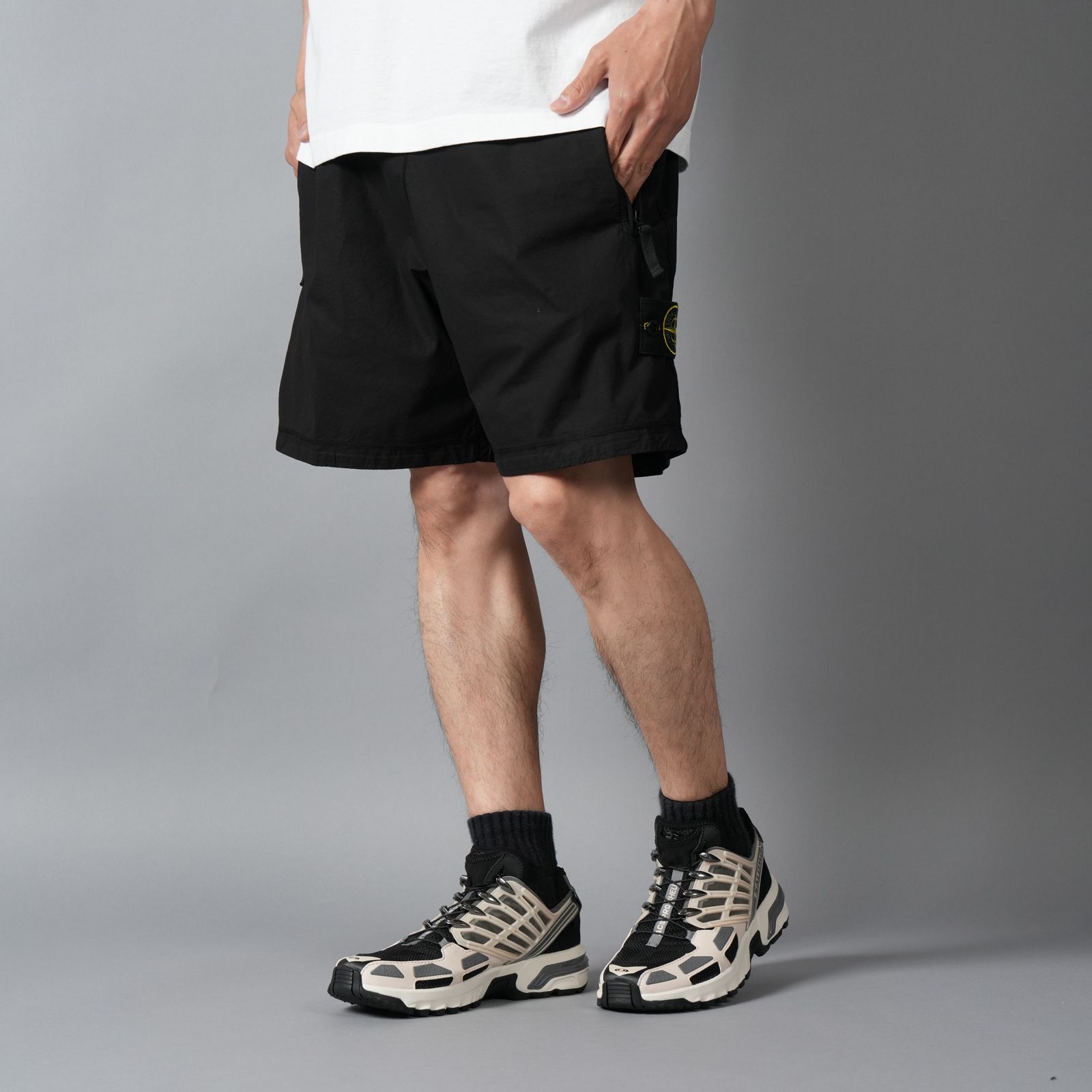 L100019 / CARGO SHORTS / カーゴショーツ (ブラック)