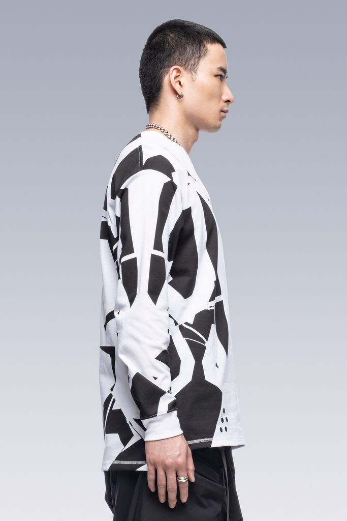 【ラスト1点】 S36-PR / 100% Cotton Long Sleeve T-shirt / ロンT ・カットソー  (ホワイト)