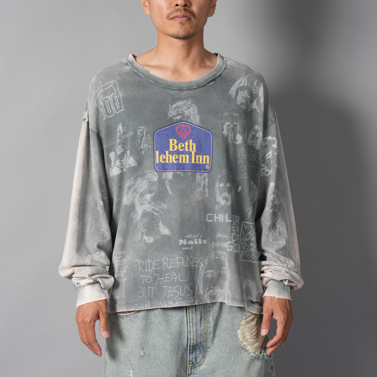 BETHLEHEM L/S TEE / ロンT・カットソー (ヴィンテージブラック)