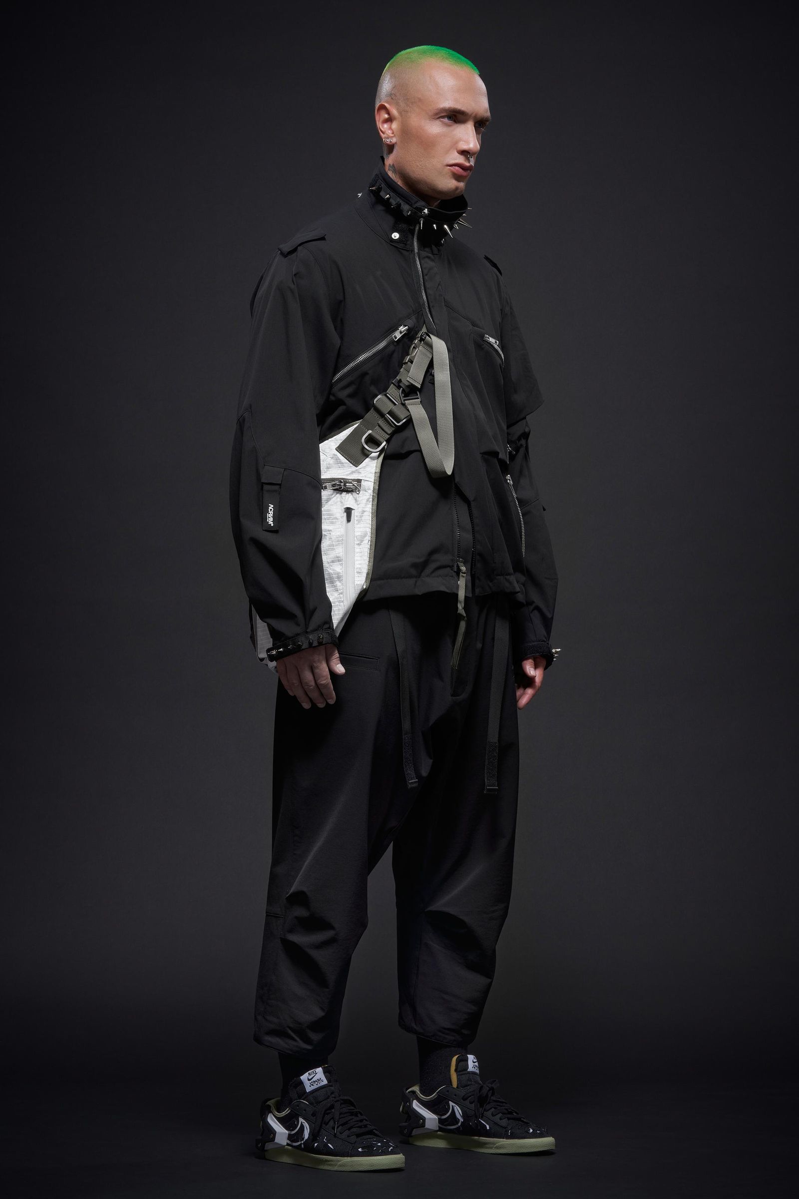 【ラスト1点】J1WB-E / Encapsulated Nylon Interops Jacket Gen. 1 / エンキャプスレイテッド ナイロン インターロプス ジャケット  [ワイドフィット] (ブラック)