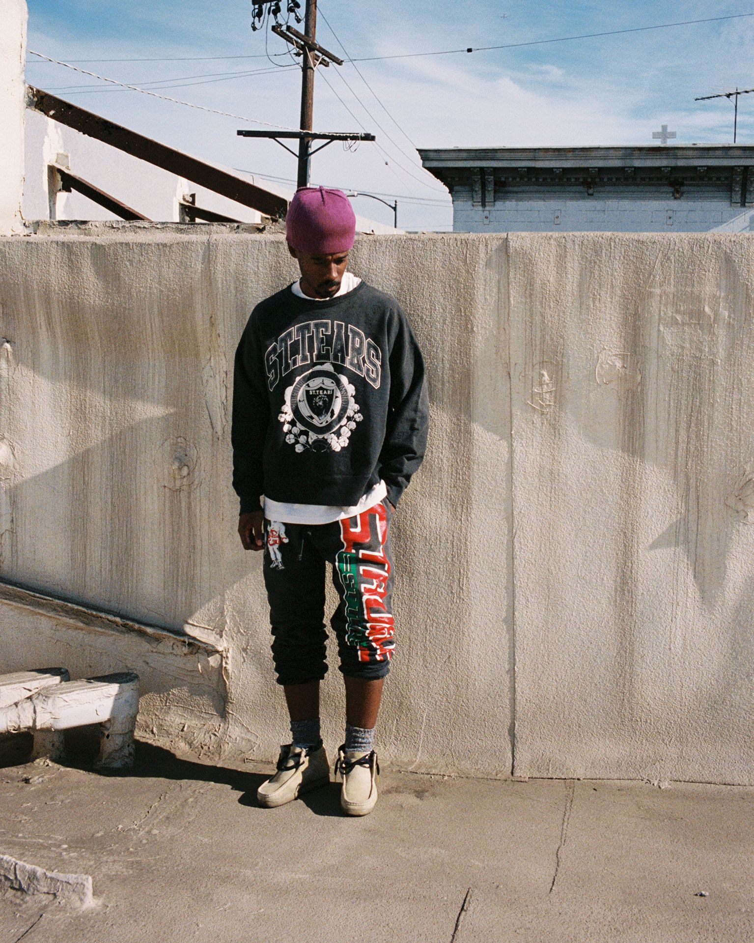【ラスト1点】[2月23日(金)10時発売!!] [限定] SM-YS8-0000-C02 / DT_CRW SWEAT / ST.TEARS / クルーネックスウェット (ブラック)