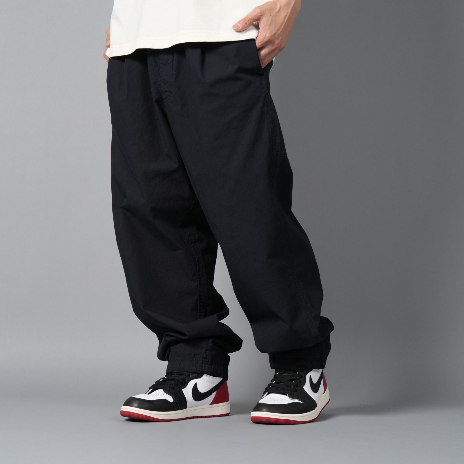 【ラスト1点】3100026 ORGANIC COTTON TELA_STONE ISLAND MARINA  / パンツ  (ネイビーブルー)