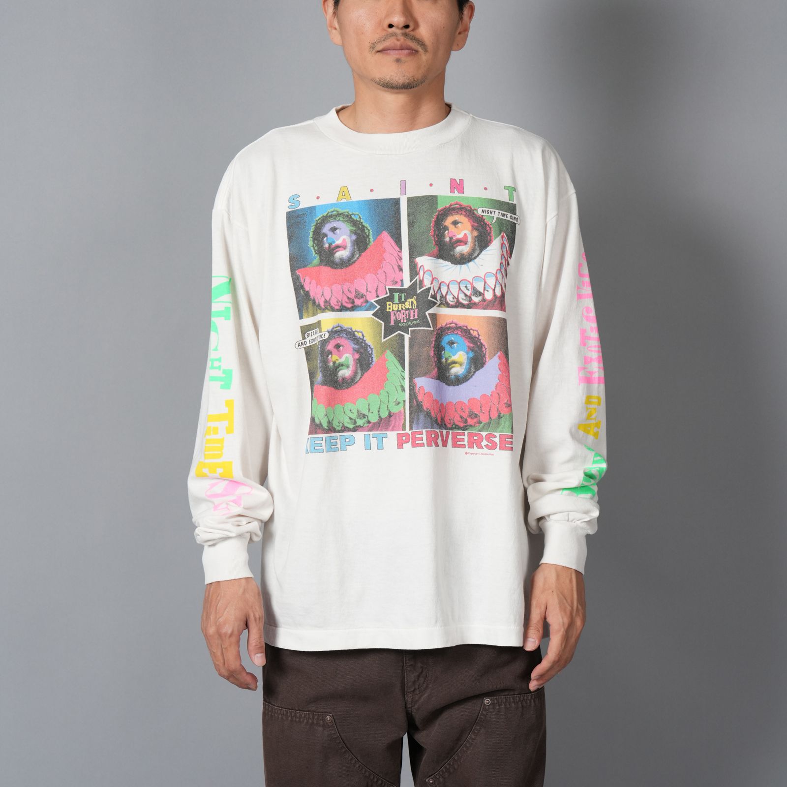 【ラスト1点】SM-HR1-0000-037 / LS TEE / KEEP IT / WHITE / ロンT・カットソー (ホワイト)