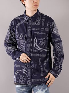 【ラスト1点】 SATANA L/S SHIRT / サタナ ロングスリーブシャツ (ネイビー)