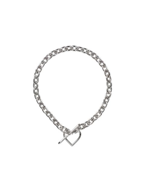 Heart Necklace (Medium Link) / ネックレス (シルバー) S-1107 BASICKS