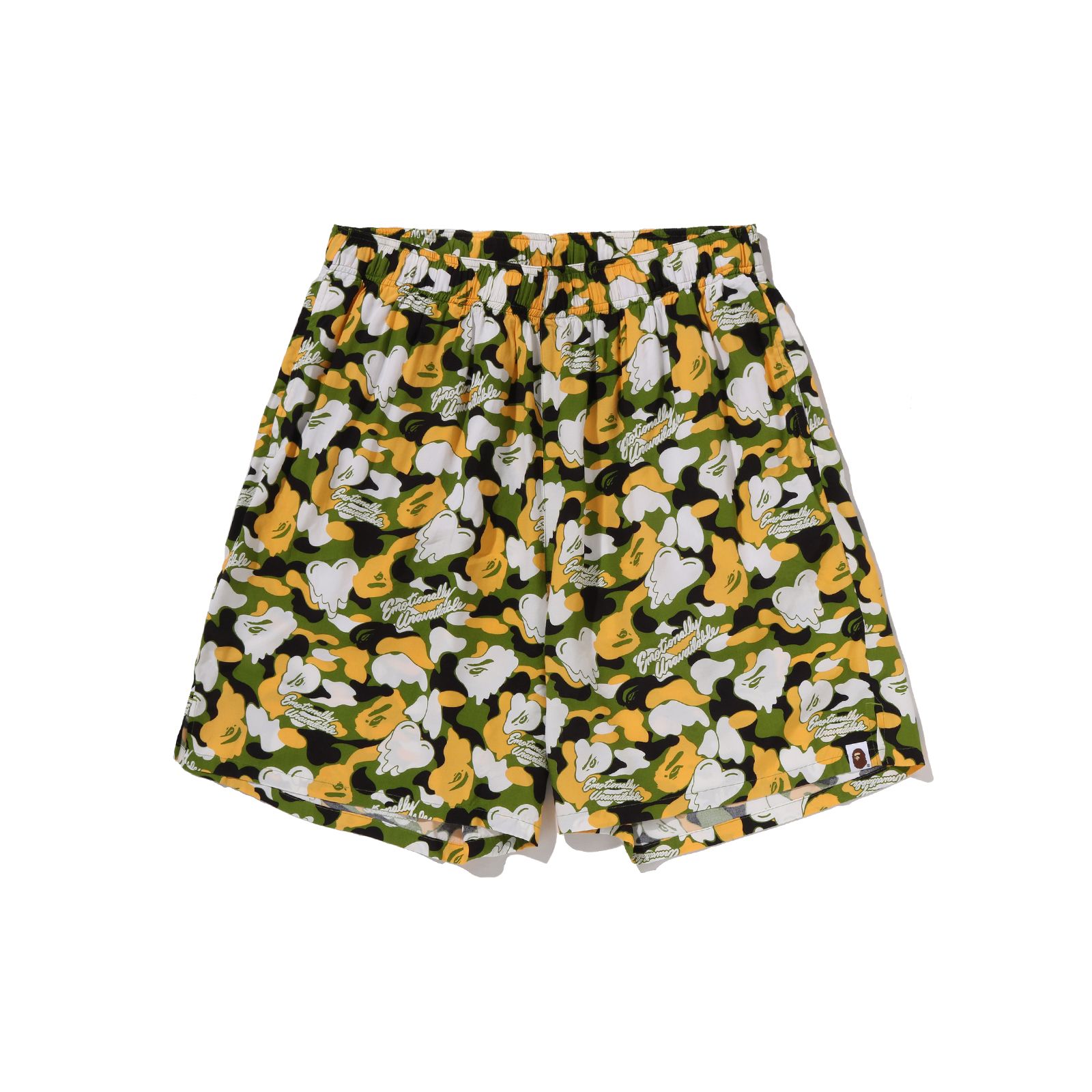 【コラボ】EU-MK8-0000-C05 / EU APE ALOHA SHORTS / GREEN / ショーツ (グリーン)